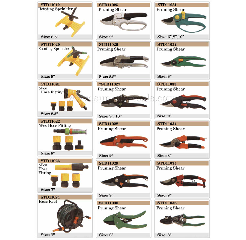 121 Rotating Sprinkler��5Pcs Hose Fitting��Hose Reel��Pruning Shear1.jpg