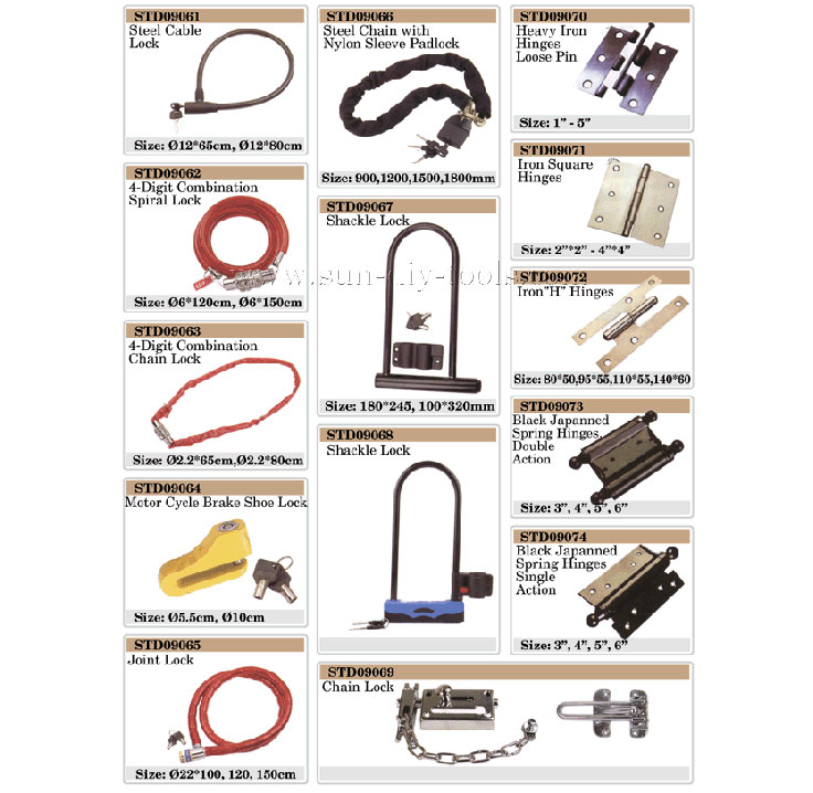 105 Combination Padlocks��Wire Locks��Joint Locks��Shackle Locks��Chain Locks��Iron Hinges1.jpg