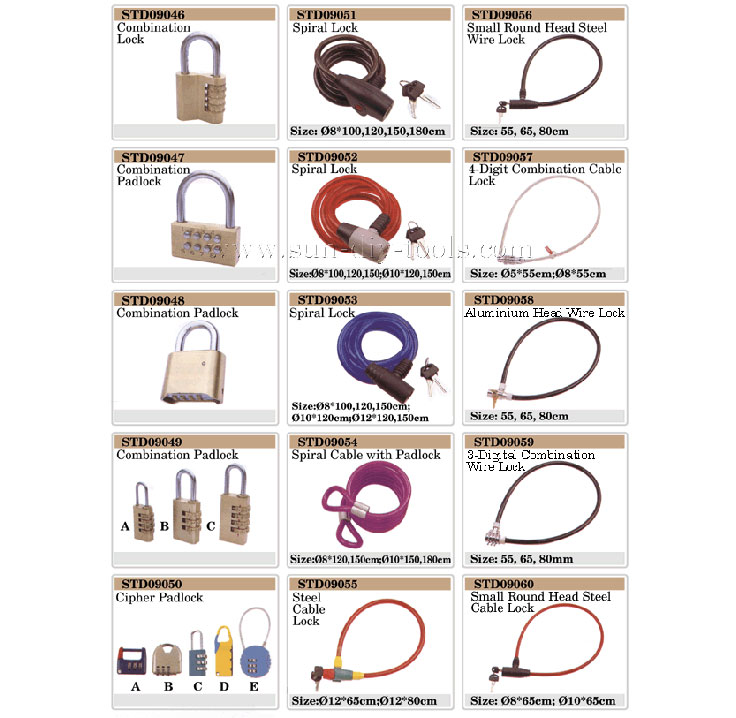 104 Combination Padlocks��Spiral Locks��Wire Locks1.jpg