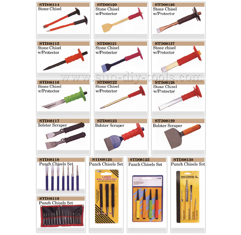 89 Stone Chisel��Bolster Scraper��Punch Chisels Set1.jpg