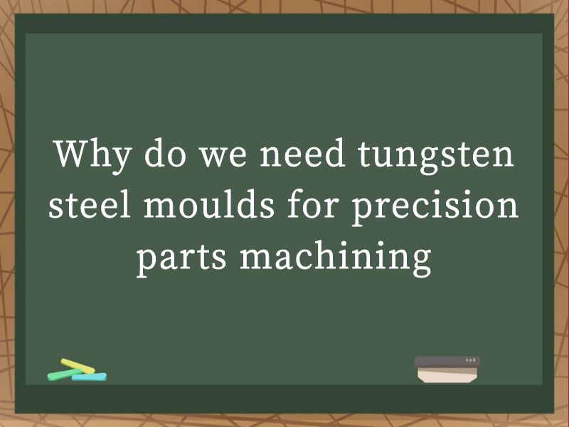 Why do we need tungsten steel moulds for precision parts machining