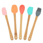 5PC mini silicone head spatula and brush