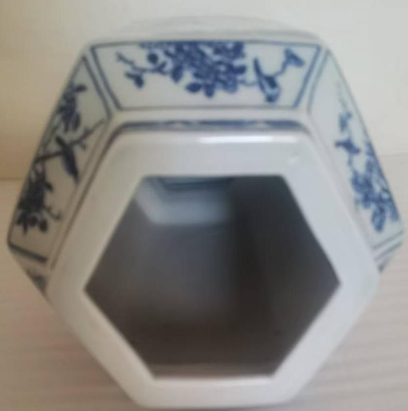 清代青花六方渔樵耕读图罐_雅春民藏艺术品交易中心