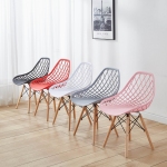 Chinese Factory Wholesale Modern Design PP Chair PC Material for Home Furniture Use for Outdoor Dining Cafe Office Bedrooms