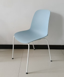 All White Plastic Hot Sale Electroplated Solid Steel Plastic Chairs Visit Chair for Meet Room