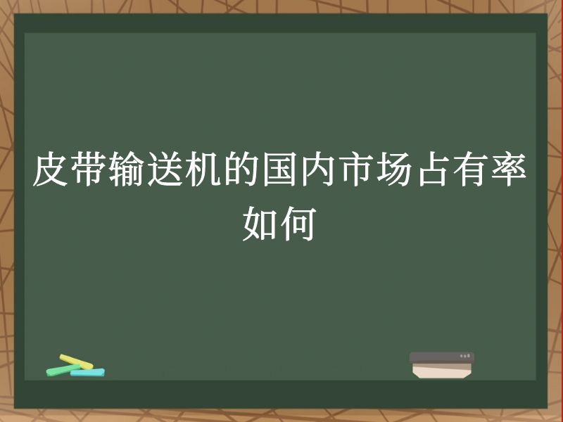 皮带输送机的国内市场占有率如何 皮带输送机的国内市场占有率如何