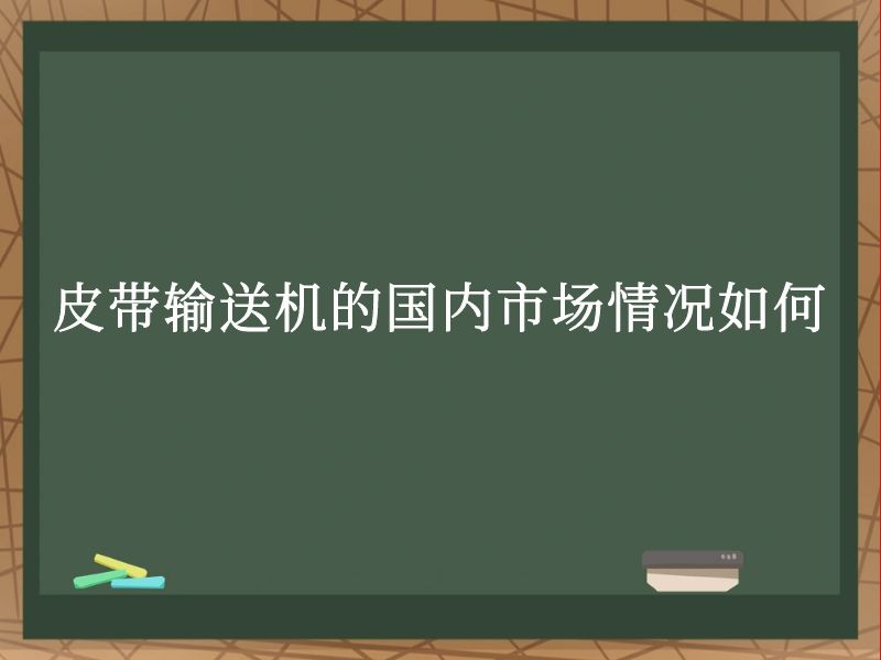 皮带输送机的国内市场情况如何 皮带输送机的国内市场情况如何