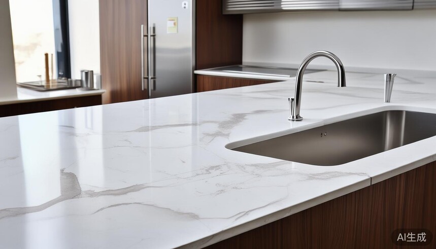 太白真岩在极简主义厨房中与不锈钢厨电及实木柜门的融合之道_家用不锈钢厨房橱柜_厨房橱柜不锈钢好还是实木好