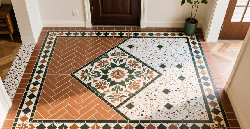 高档配套小地砖_高档配套小地砖通常用于哪些空间?有哪些经典的拼花和铺贴方案?_高档装修用什么瓷砖