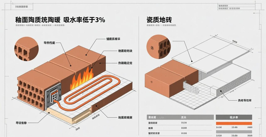 配套小地砖的尺寸和厚度是多少?是否适用于地暖系统?_地暖铺地砖多厚不影响热度_地暖房地砖铺多厚