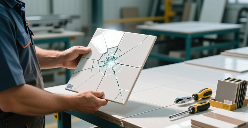 通体大理石瓷砖的加工性能:能否顺利进行45度倒角、开圆孔等复杂加工?_大理石地砖加工_大理石瓷砖加工设备