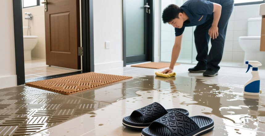 大理石瓷砖上面染了颜色怎么办_高光釉大理石瓷砖地面打滑预警:遇到油渍或水渍时,其防滑性能急剧下降_大理石瓷砖染色怎么去掉