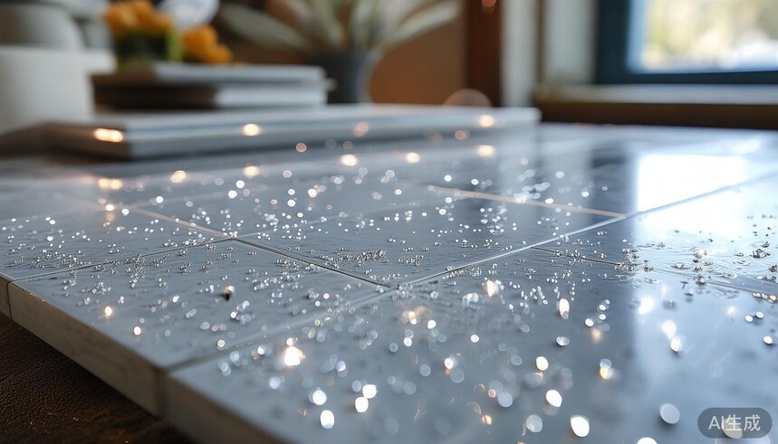 瓷砖折射的光有紫外线吗_星光釉系列瓷砖的科学原理:微观晶体如何折射出璀璨星光效果?_瓷砖折射率是多少