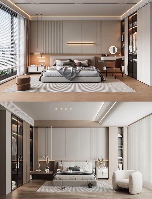 天鹅绒系列 600x1200MM 素色瓷砖 现代简约卧室 素色百搭 施工后软装色彩选择_卧室素色墙布装修效果图_素色瓷砖的优势