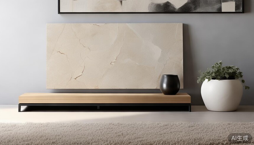 抛蜡轻奢石瓷砖 轻奢风格装饰中如何搭配金属元素 材质呼应技巧_石材抛光蜡_轻奢抛蜡石瓷砖呼应材质有哪些