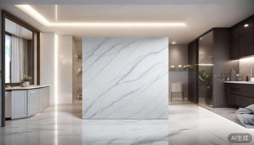 600x1200 绒抛星耀石瓷砖 绒抛工艺与星光效果结合 材质优势与装饰案例_镜面砖和全抛铀瓷砖_萨米特全抛釉瓷砖