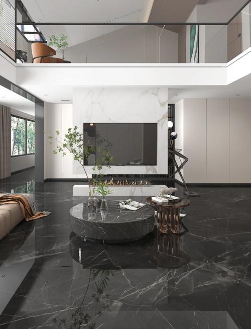 玉石瓷砖石材边框背景墙效果图_900X1800亮光瓷砖上墙的震撼效果:打造如同一整面玉石般的背景墙。_玉石墙面砖