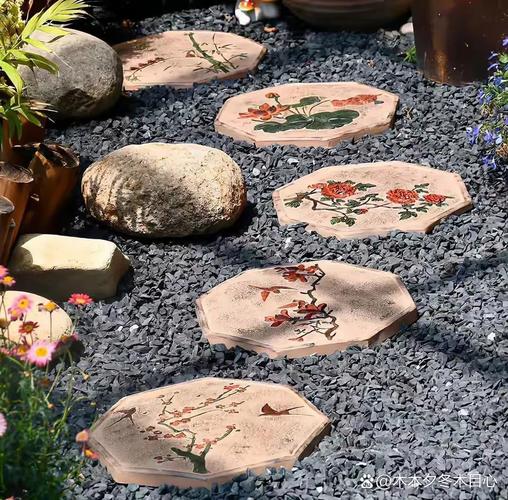 400x400仿古砖的创意拼图:如何DIY一个属于你的个性化入户花园?_如何识别仿古木纹砖质量_入户地面简约拼图