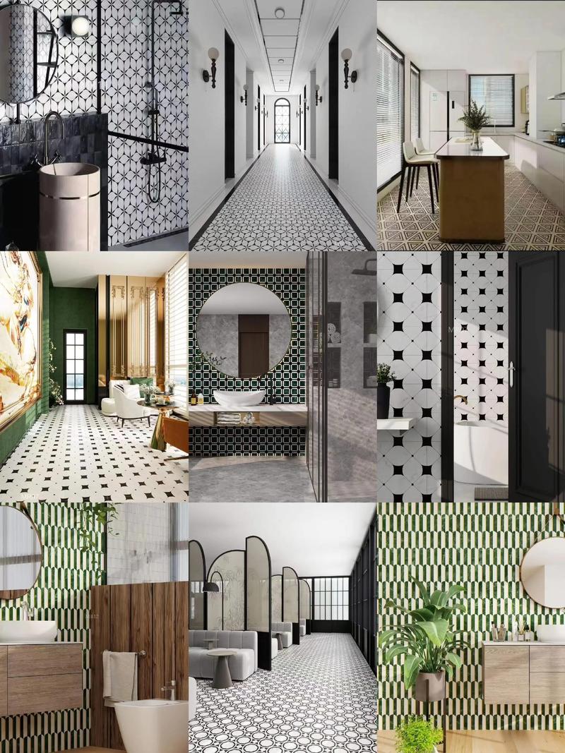 几何陶瓷是哪个企业_“都市瓷典”中的几何元素,如何用瓷砖构建空间的节奏与韵律。_几何瓷砖是几线品牌