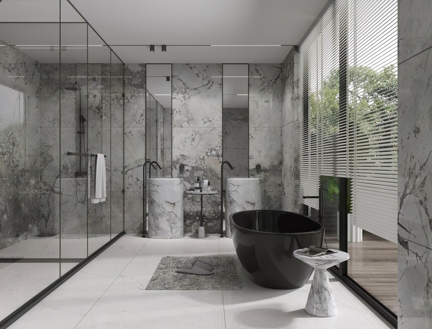 高级感瓷砖搭配_奢石系列瓷砖的定价通常高于普通系列其价值主要体现在哪些核心方面?_岩板装修效果