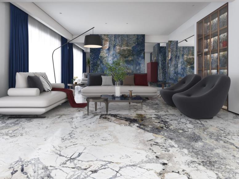 岩板装修效果_高级感瓷砖搭配_奢石系列瓷砖的定价通常高于普通系列其价值主要体现在哪些核心方面?