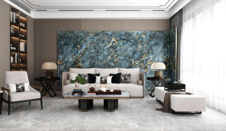 岩板装修效果_奢石系列瓷砖的定价通常高于普通系列其价值主要体现在哪些核心方面?_高级感瓷砖搭配