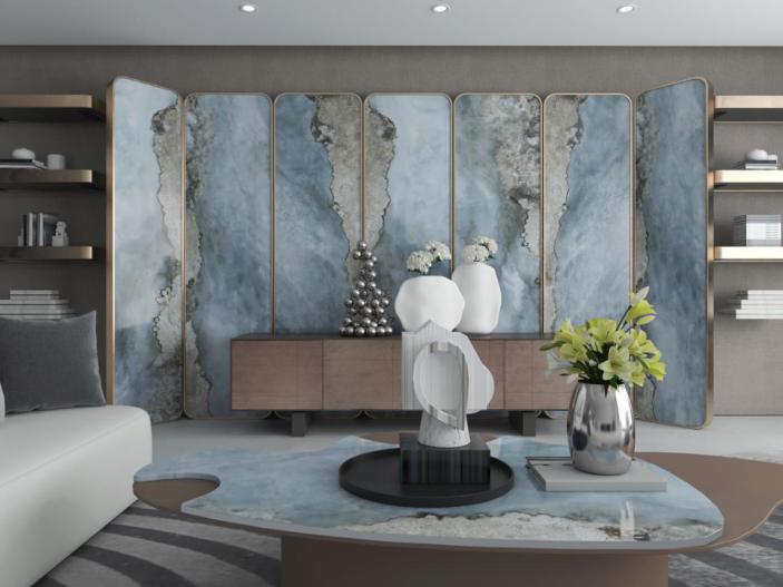 岩板装修效果_高级感瓷砖搭配_奢石系列瓷砖的定价通常高于普通系列其价值主要体现在哪些核心方面?