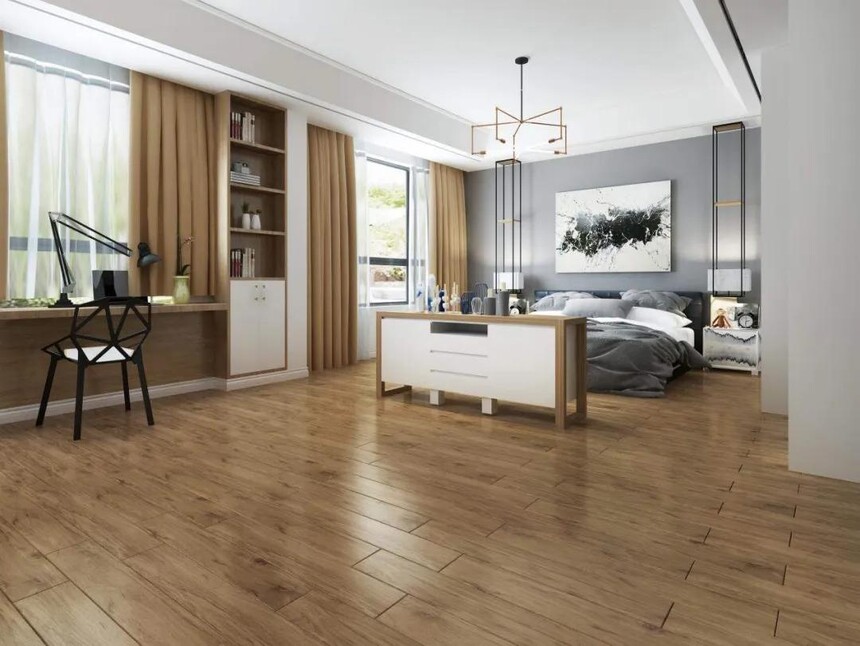 木纹砖系列的导热性能与实木地板相比在开启地暖的情况下各自优劣如何?_木纹砖优缺点 家里装修选地板 木地板与瓷砖对比