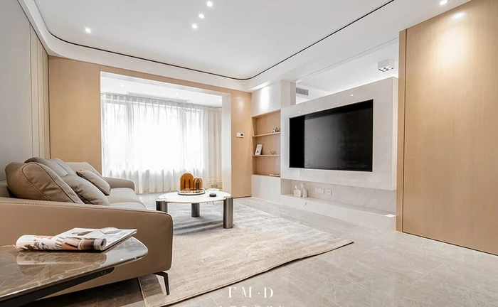 无主灯设计这也太加分了,客厅照着装,高端大气上档次