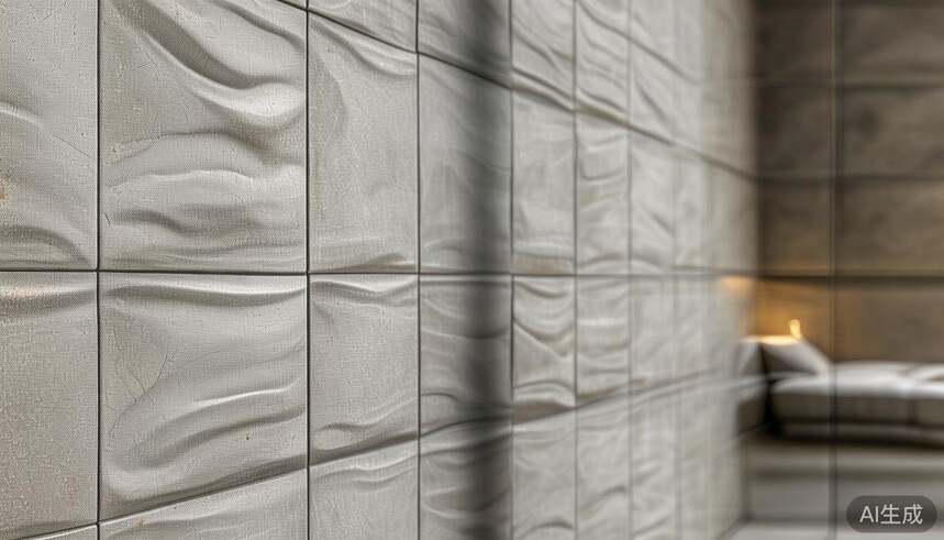 瓷砖不锈钢阳角线效果图_不锈钢瓷砖_清雅素色系列瓷砖如何通过与金属不锈钢等冷峻材质的对比来凸显温暖