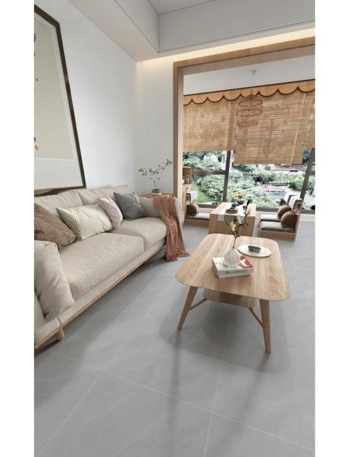 宁静致远瓷砖_宁静风格装修_素色质感砖如何通过搭配原木家具来营造一个宁静而充满禅意的居住空间