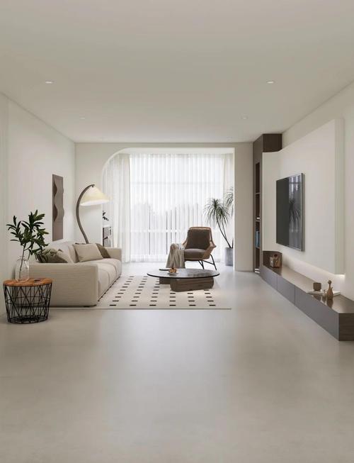 什么是质感砖_素色质感砖_素色质感砖在应用于全屋时如何通过不同区域的色调变化来定义功能空间