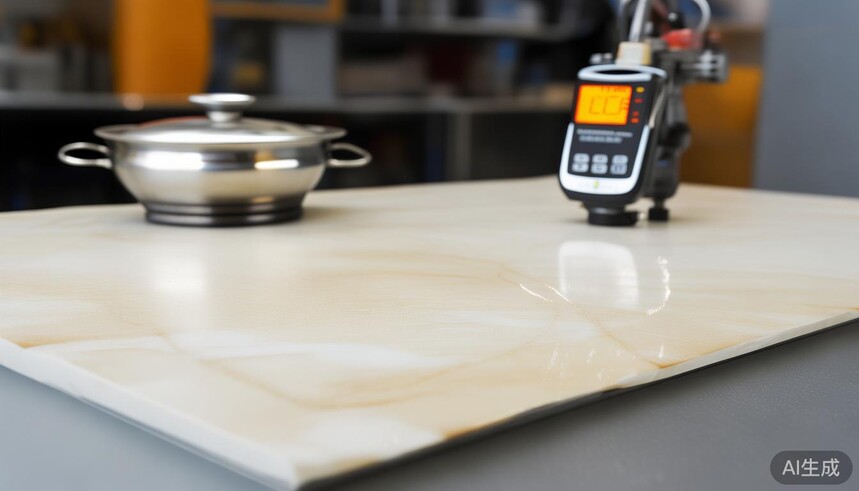 奢石餐桌耐高温吗_600x1200 规格的奢石系列瓷砖用于厨房台面时,能承受热锅的直接放置吗,耐高温性能如何?_奢石瓷砖放置耐承受高温吗