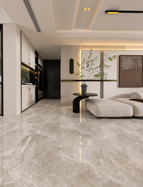 亮度高的瓷砖_600x1200 规格的奢石系列瓷砖的表面光泽度是多少,能提升空间明亮度吗?_光泽度好的瓷砖