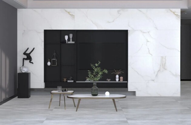 客厅瓷砖色彩搭配方案_箭牌复合轻纹砖灰色系客厅配色_素色质感砖系列有哪些常见的颜色可选,不同颜色适合搭配什么样的装修风格?