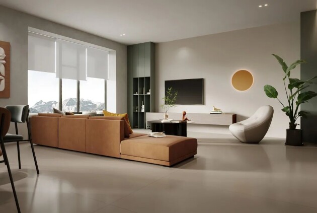 素色质感砖系列有哪些常见的颜色可选,不同颜色适合搭配什么样的装修风格?_箭牌复合轻纹砖灰色系客厅配色_客厅瓷砖色彩搭配方案