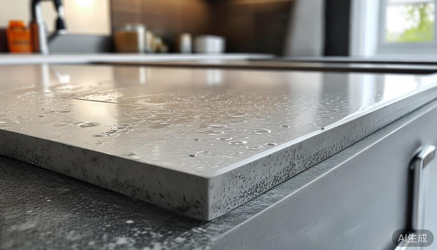 超耐磨通体中板瓷砖的表面有防水性能吗,适合用于厨房墙面装修吗?_最好的厨房用防水耐磨地板_厨房专用瓷砖防水防油墙纸