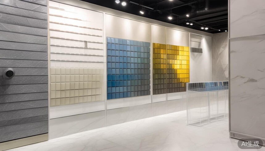 白色瓷砖配金色五金效果好么_铂金二代水磨石系列瓷砖的表面有多种颜色组合可选吗,能定制颜色搭配吗?_白金色瓷砖