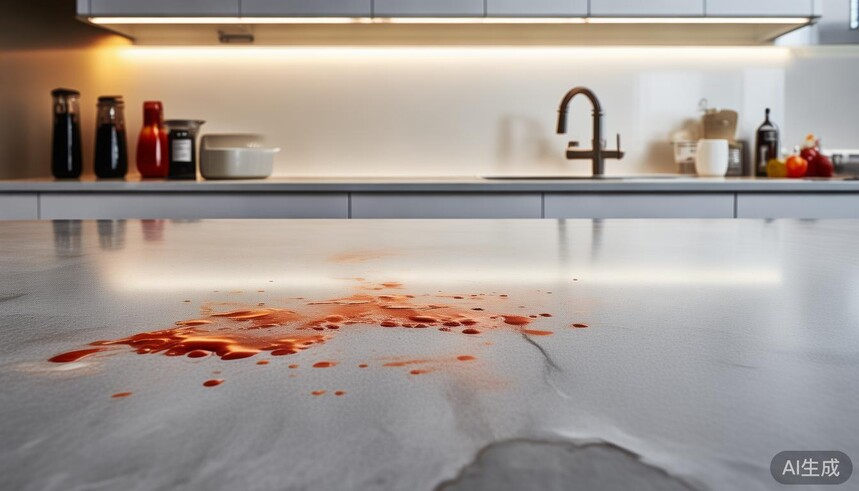 厨房台面一体的还是拼合的_超耐磨通体大板在打造无缝一体化厨房台面时其抗污性能如何经受考验_橱柜台面一体