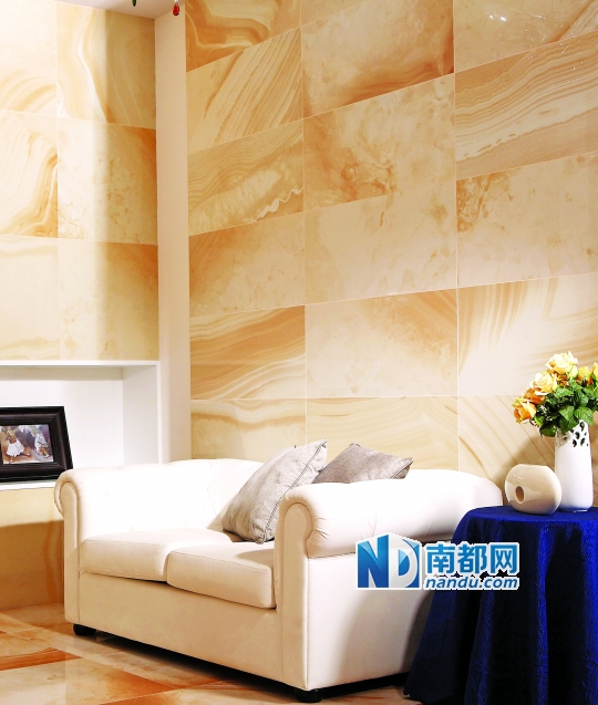 仿宝石砖适合局部用于背景墙。