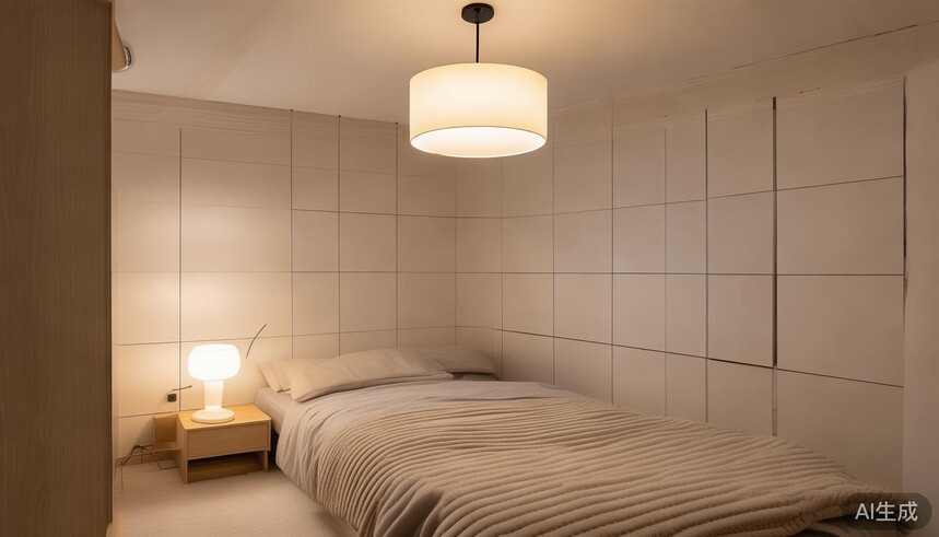 柔光质感砖在营造酒店客房温馨氛围时如何通过灯光布局发挥最大优势_酒店客房灯光设计_客房灯效果图