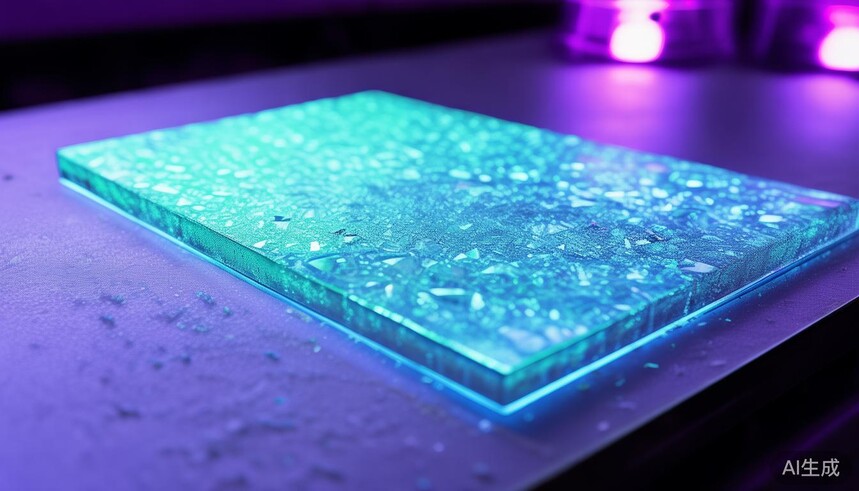 聚晶系列瓷砖的晶体在特定波长的UV灯照射下是否会产生荧光发光效应_发光晶体材料_聚晶系列瓷砖的晶体在特定波长的UV灯照射下是否会产生荧光发光效应