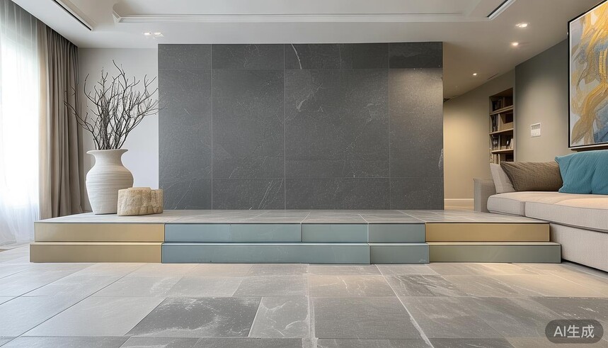 瓷砖镶嵌金属线_瓷砖上如何安装金属线条视频_水磨石瓷砖搭配:局部点缀+金属线条,高级感不廉价