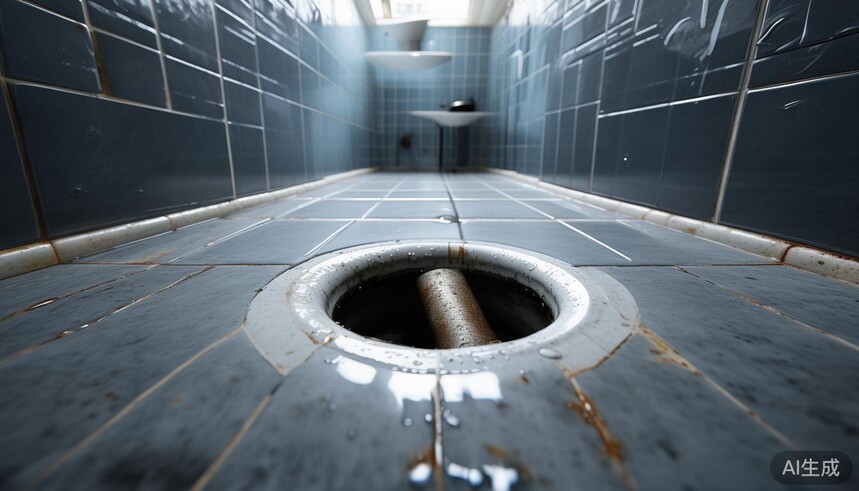 地漏瓷砖铺贴:回字形排水快,斜坡处理不积水_地砖排水坡度_瓷砖排水沟