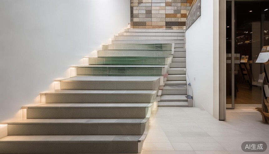 楼梯瓷砖防滑槽有必要吗_楼梯踏步瓷砖:防滑槽设计+耐磨砖,安全又耐用_楼梯踏步砖防滑槽