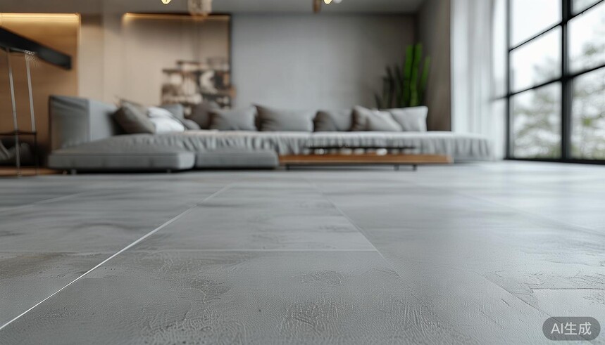 无缝铺贴的瓷砖_无缝铺装地砖_微水泥瓷砖:无缝铺贴+单色设计,极简主义天花板