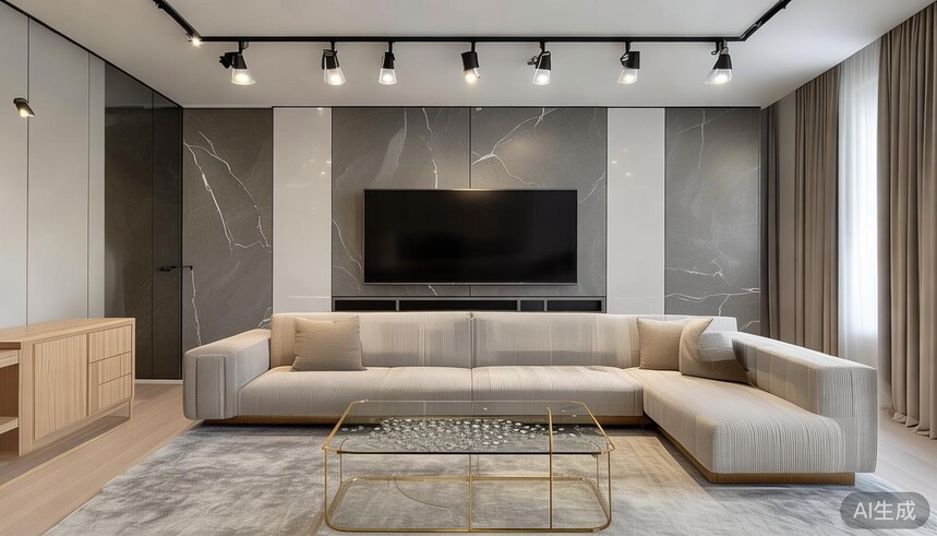 高光反射通道图_高反射地砖_暗厅救星:高光砖+轨道灯,光线反射亮一倍