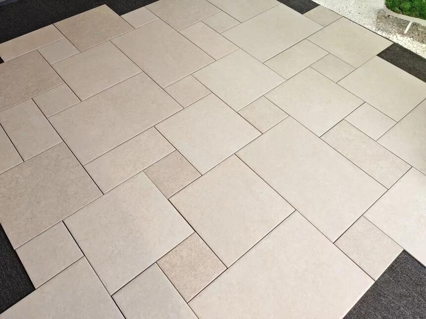 莱姆石石材_莱姆石适合室内装修吗_超白胚微哑质感砖莱姆石系列 600x1200MM 法式风格餐厅 莱姆石复古 施工后餐桌搭配