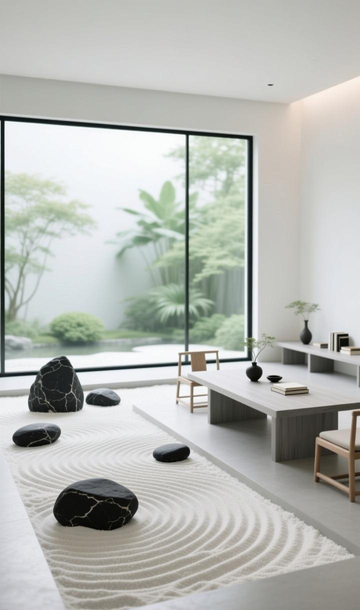日式禅意空间的营造:榻榻米色系仿古砖与枯山水纹理的宁静对话。_日式禅意空间的营造:榻榻米色系仿古砖与枯山水纹理的宁静对话。_日式禅意空间的营造:榻榻米色系仿古砖与枯山水纹理的宁静对话。