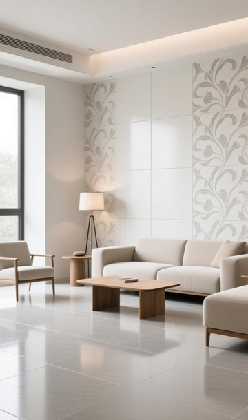 全屋瓷砖一体化设计案例:用同一系列不同规格的砖,打造和谐统一空间。_一体砖是什么_瓷砖一体砖好吗